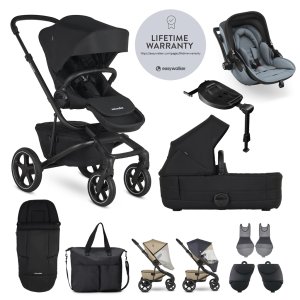 EASYWALKER EASYWALKER SET XXL kočárek Jimmey Pepper Black + KIDDY Evoluna i-size 2