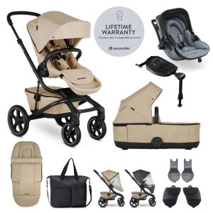 EASYWALKER EASYWALKER SET XXL kočárek Jimmey Sand Taupe + KIDDY Evoluna i-size 2
