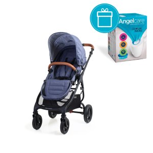 VALCO BABY VALCO BABY Kočárek Trend 4 Ultra Denim + koš na pleny Angelcare