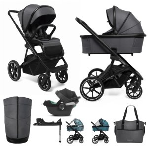 MUUVO MUUVO SET Kočárek 4v1 Slick 2.0 set Iron graphite + CYBEX Aton B2 i-Size