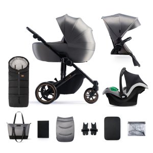 KINDERKRAFT SELECT KINDERKRAFT SELECT Kočárek kombinovaný 3v1 Prime 2 Shadow Grey, Premium