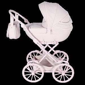Jasmine Velký kočárek pro panenky Kids Jasmine Queen 01 růžová