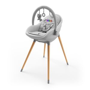 KINDERKRAFT KINDERKRAFT Jídelní židlička a lehátko Fini Up 2v1 Grey