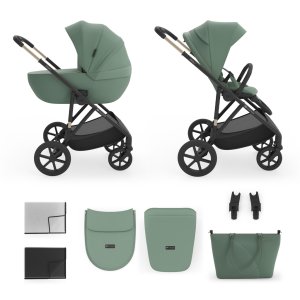 KINDERKRAFT KINDERKRAFT Kočárek kombinovaný 2v1 Prime 3 Dark Green