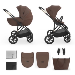 KINDERKRAFT KINDERKRAFT Kočárek kombinovaný 2v1 Prime 3 Velvet Mocca