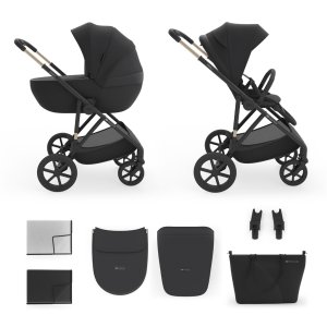 KINDERKRAFT KINDERKRAFT Kočárek kombinovaný 2v1 Prime 3 Venezian Black