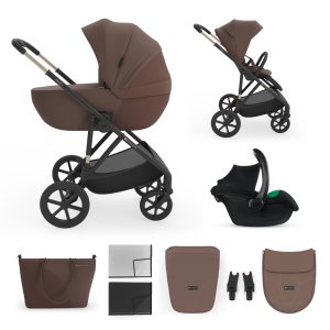 KINDERKRAFT KINDERKRAFT Kočárek kombinovaný 3v1 Prime 3 Velvet Mocca