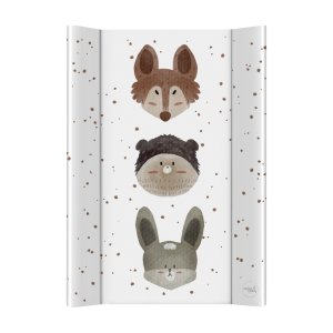 CEBA CEBA BABY Podložka přebalovací 2-hranná s pevnou deskou (50x70) Basic Cute Animals