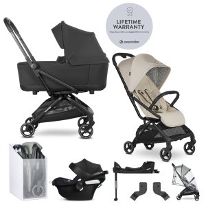 EASYWALKER EASYWALKER SET Kočárek kombinovaný 4v1 Rockey S Peanuts Easy + CYBEX Aton B2 i-Size + základna