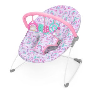 BRIGHT STARTS BRIGHT STARTS Lehátko s hračkami Confetti Rainbow™ Bouncer, 0m+