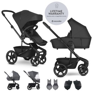 EASYWALKER EASYWALKER Set XL kočárek kombinovaný Harvey NXT s příslušenstvím Eclipse Black