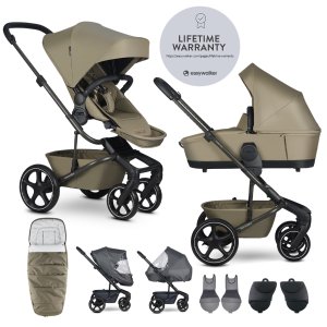 EASYWALKER EASYWALKER Set XXL kočárek kombinovaný Harvey NXT s příslušenstvím Moss Green