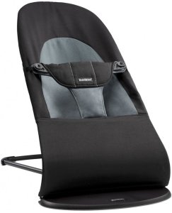 BABYBJORN Lehátko BabyBjörn Balance BLISS Woven Black/Dark Grey