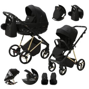ADAMEX ADAMEX Kočárek kombinovaný Quantum Special Edition Black/Gold