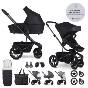 EASYWALKER EASYWALKER Kočárek kombinovaný Harvey⁵ Midnight Black XXL AIR