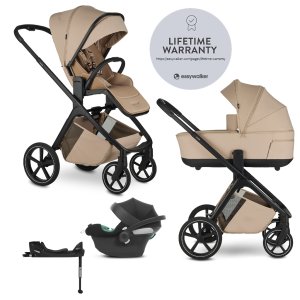 EASYWALKER EASYWALKER Kočárek kombinovaný Zoey Almond Taupe + CBX By CYBEX Aton B2 i-Size + základna