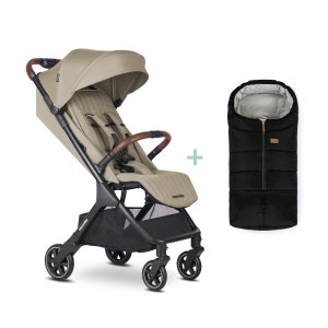 EASYWALKER EASYWALKER Kočárek sportovní Jackey2 Pearl Taupe + PETITE&MARS fusak Jibot ZDARMA