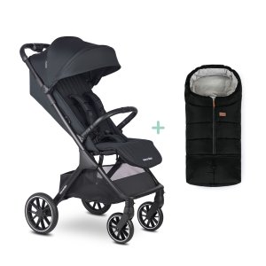 EASYWALKER EASYWALKER Kočárek sportovní Jackey2 XL Midnight Black + PETITE&MARS fusak Jibot ZDARMA