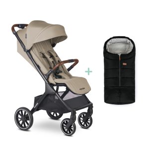 EASYWALKER EASYWALKER Kočárek sportovní Jackey2 XL Pearl Taupe + PETITE&MARS fusak Jibot ZDARMA