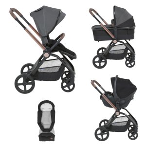 CHICCO CHICCO Kočárek kombinovaný 3v1 Mysa Black Satin