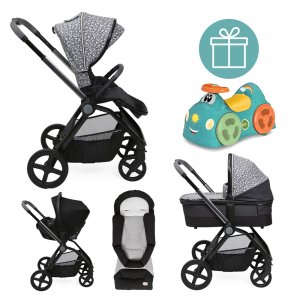 CHICCO CHICCO Kočárek kombinovaný Mysa 3v1 Charming Grey + odrážedlo Chicco All around ZDARMA