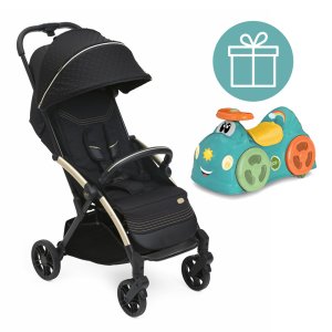 CHICCO CHICCO Kočárek sportovní Goody Xplus - Black Re_Lux Eco+ + odrážedlo Chicco All around ZDARMA